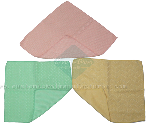 Bulk Wholesale Microfiber Waffle Structure Towels Supplier Microfibre Chamois Washcloth Company